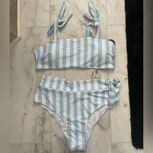 NWT Striped Bathing Suit